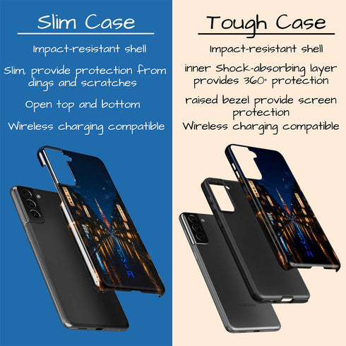 Personalized Tokyo Rainlight Galaxy Case