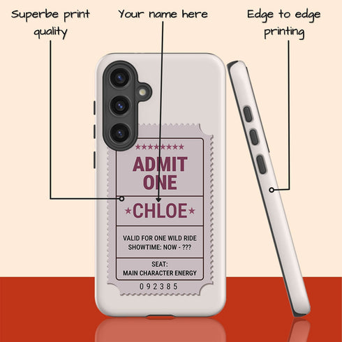 Personalized Admit One Ticket Chaos Pass Galaxy Case