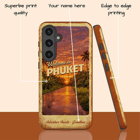 Custom Tropical Island Escape Galaxy Case