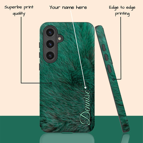 Personalized Whimsical Animal Fur Galaxy Case