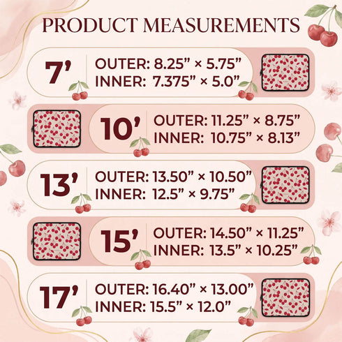 Personalized Cherry Pair Laptop Sleeve