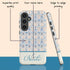 Custom Name Blue Mediterranean Tiles Galaxy Case
