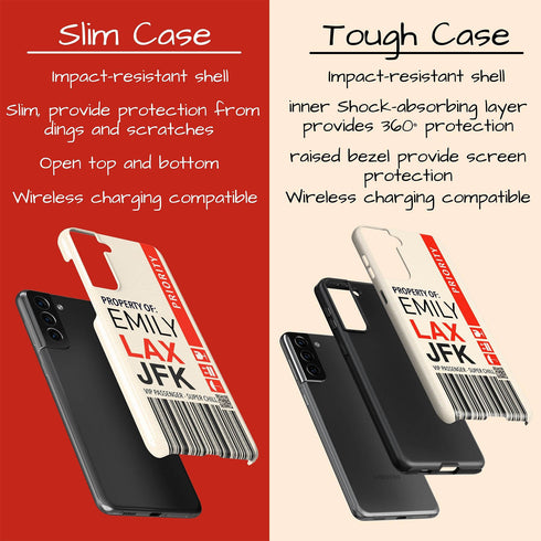 Personalized Travel Luggage Tag Galaxy Case