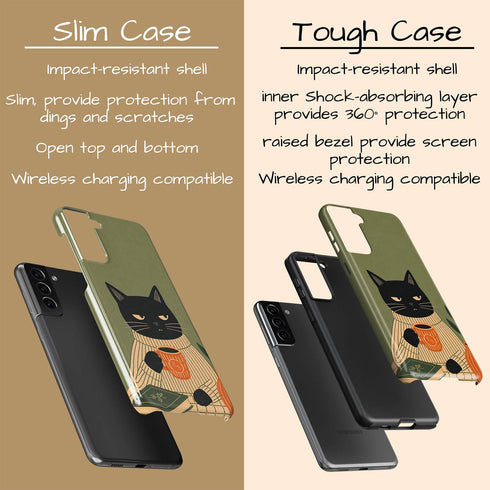 Personalized Judgy Cat Galaxy Case
