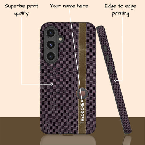 Personalized Cotton Fabric Denim Galaxy Case