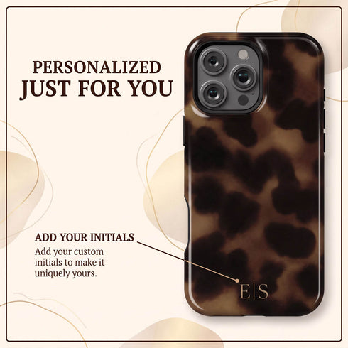 Personalized Amber Tortoise iPhone Case