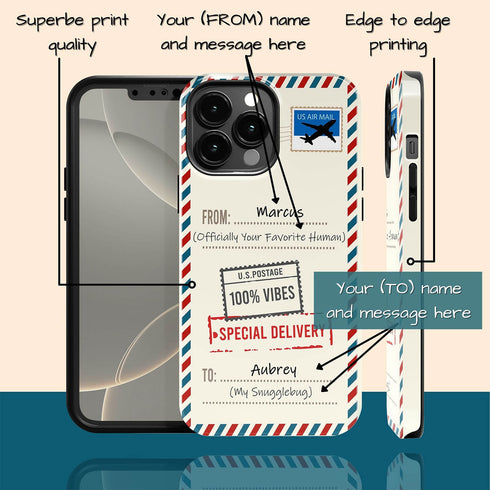 Personalized Classic Mailing Envelope iPhone Case