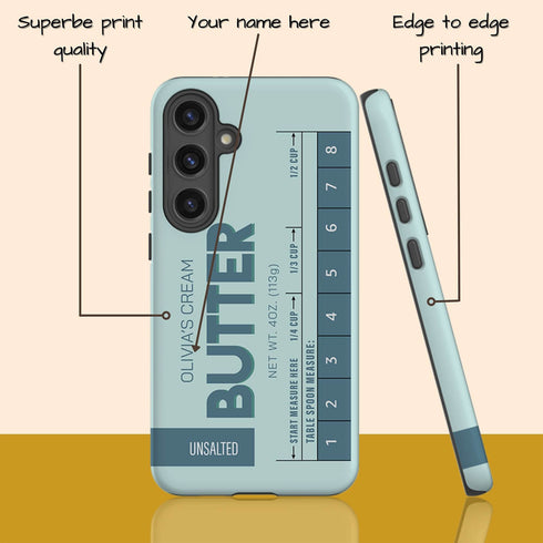 Custom Name Butter Cream Galaxy Case