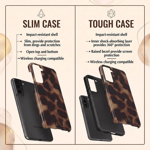 Personalized Amber Tortoise Galaxy Case