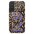 Wild Metallic Leopard 3D Initials Galaxy Case