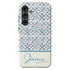 Custom Name Blue Mediterranean Tiles Galaxy Case