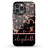 Custom Name Dark Tortoiseshell iPhone Case