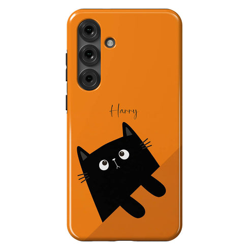 Personalized Cute Cat Mood Galaxy Case