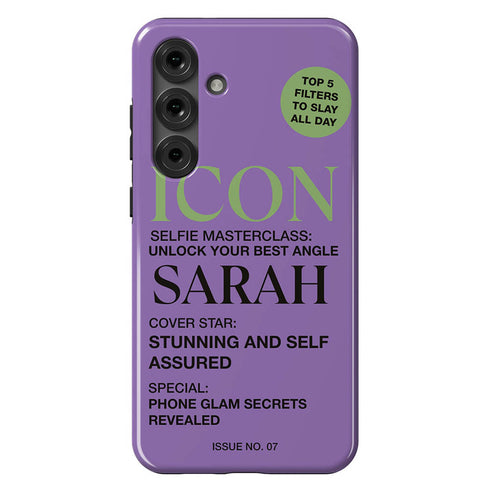 Personalized Iconic Pop Glam Magazine Cover Galaxy Case