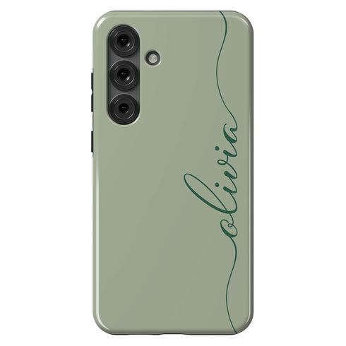Custom Name Fresh Calligraphy Galaxy Case - Vertical