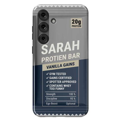 Personalized Gym Rat Protein Power Bar Galaxy Case