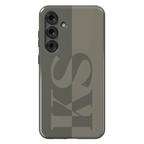 Personalized Minimalist Two-Tone Terra Galaxy Case