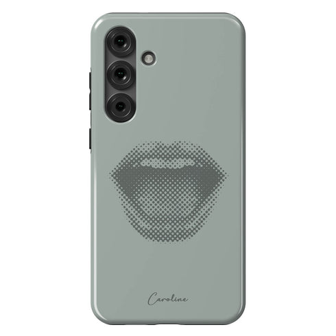 Personalized Pop Art Halftone Lips Galaxy Case