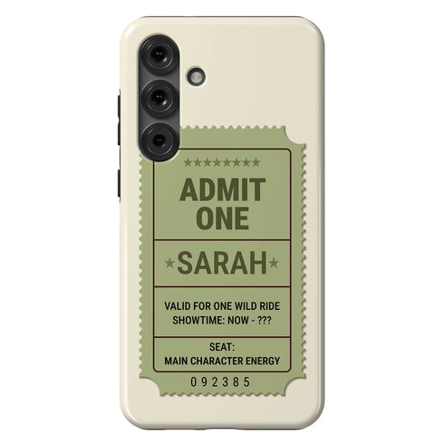 Personalized Admit One Ticket Chaos Pass Galaxy Case