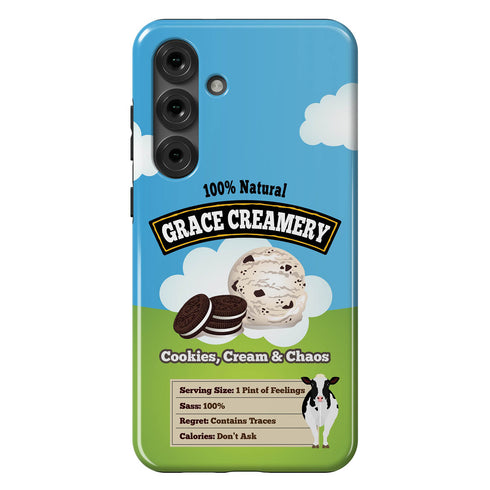 Personalized Emotional Support Ice Cream Pint Galaxy Case