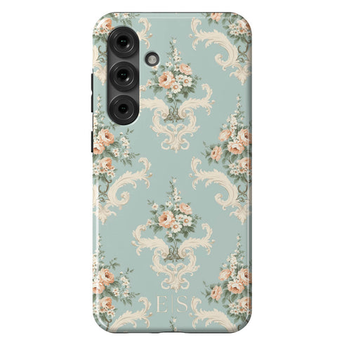 Custom Initials Shabby Chic Rococo Galaxy Case
