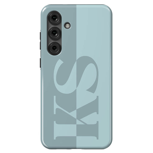 Personalized Minimalist Two-Tone Solid Galaxy Case