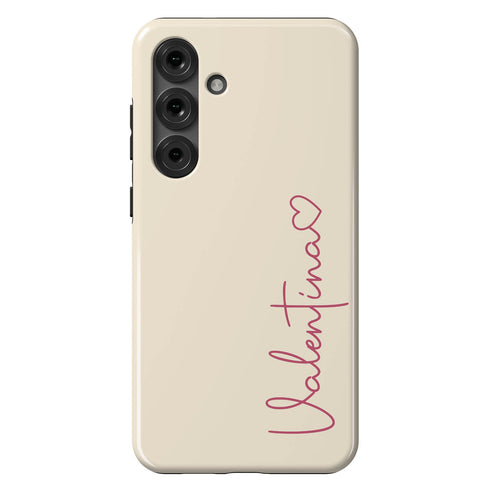 Personalized Cute Vibrant Heart Accent Galaxy Case