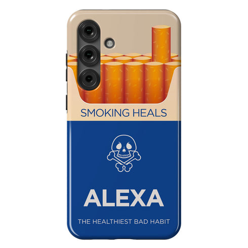 Personalized Funny Cigarette Pack Smoking Heals Galaxy Case