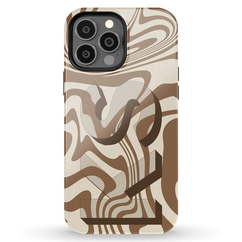 Custom Twister 3D Initials iPhone Case