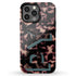 3D Camo Initials Dark Tort iPhone Case