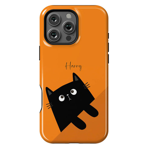 Personalized Cute Cat Mood iPhone Case