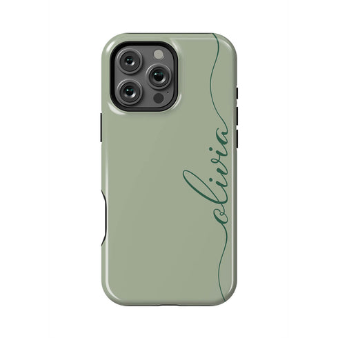 Custom Name Fresh Calligraphy iPhone Case - Vertical