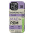 Personalized Tropical Getaway Boarding Pass iPhone Case