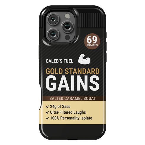 Personalized Gym Rat Protein Powder iPhone Case