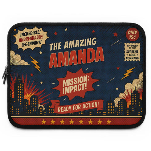 Personalized Comic Book Laptop Sleeve