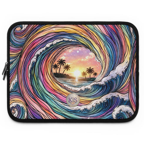 Personalized Ocean Flow Laptop Sleeve