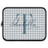 Personalized Gingham Name & Initials Laptop Sleeve