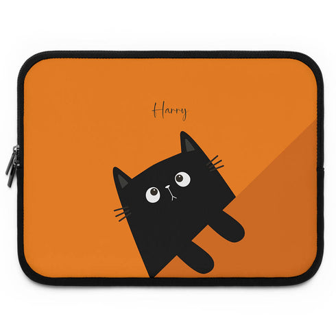 Personalized Cat Mood Laptop Sleeve