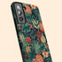 Custom Initials Tropical Pineapples & Flowers Galaxy Case