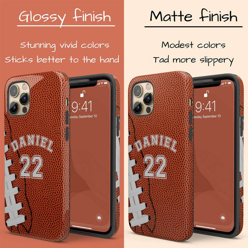 Sports Football Player & Number iPhone Case