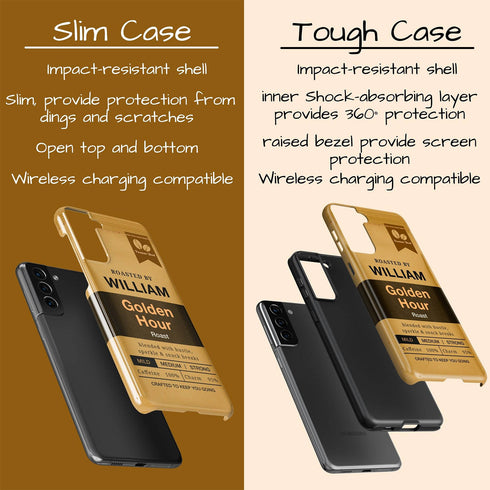 Personalized Morning Fuel Coffee Bean Bag Galaxy Case