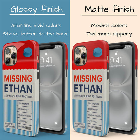 Personalized Emotional Milk Carton iPhone Case