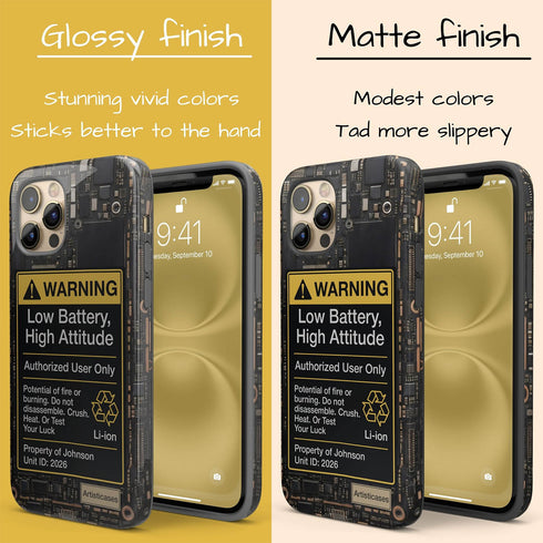 Personalized Tech Humor Warning Circuit Board iPhone Case