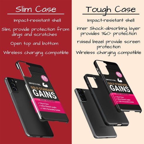 Personalized Gym Rat Protein Powder Galaxy Case