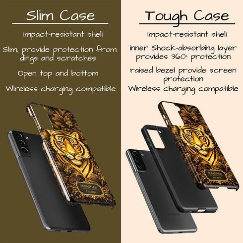 Personalized Royal Tiger Garden Galaxy Case