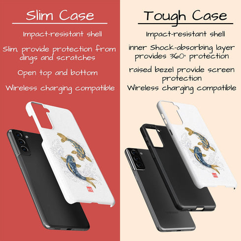 Personalized Yin Yang Koi Harmony Galaxy Case