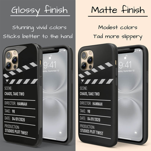 Personalized Movie Directors Clapperboard iPhone Case