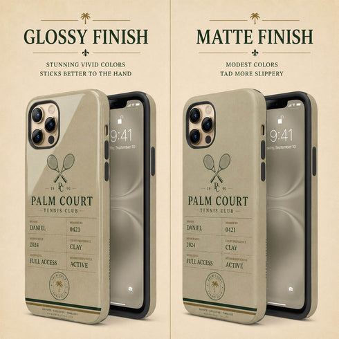 Personalized Tennis Club iPhone Case