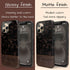 Custom Wood Name Dark Tortoiseshell iPhone Case