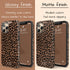 Chocolate Leopard Custom Initials iPhone Case